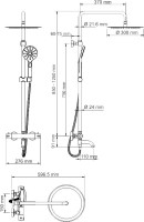 Душевая стойка Wasserkraft A18801Thermo