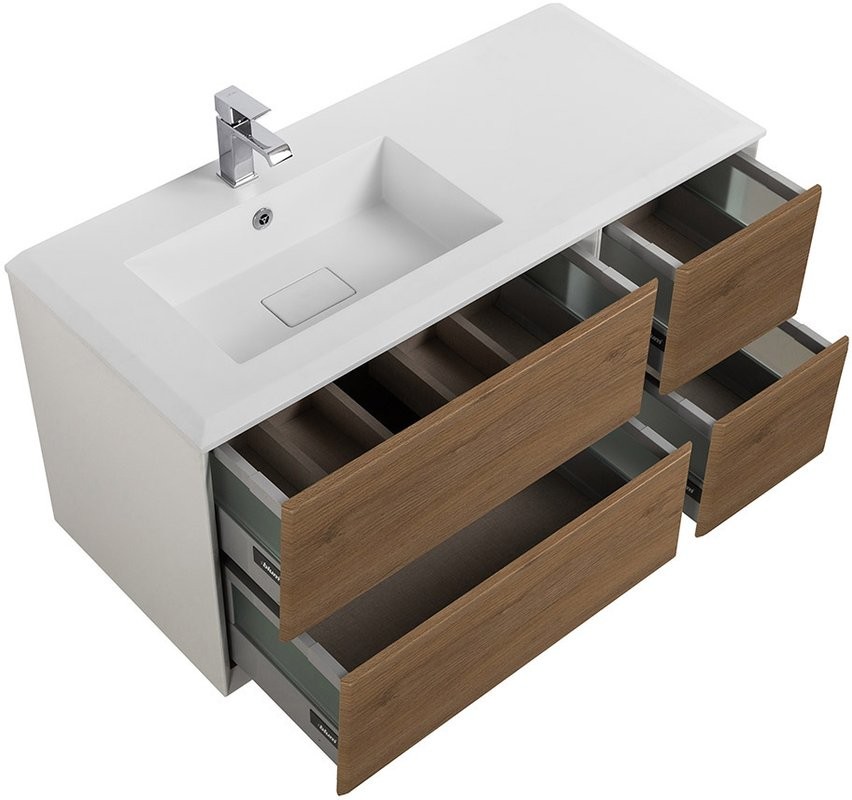 Тумба с раковиной Cezares Bellagio 106 L rovere tabacco