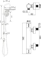 Душевая стойка Agger Thermo Thermo A2492200