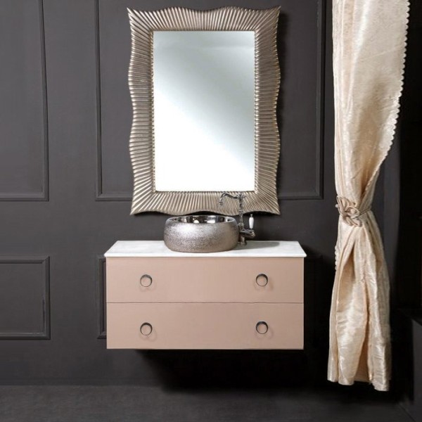 Мебель для ванной комнаты Armadi Art NeoArt 100 капучино с ручками Moon хром