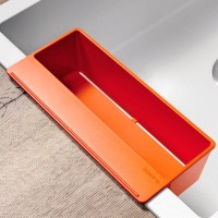 Мойка кухонная Blanco Sity XL 6 S белая, аксессуары апельсин