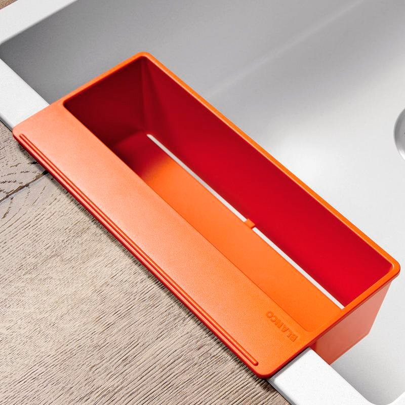 Мойка кухонная Blanco Sity XL 6 S белая, аксессуары апельсин