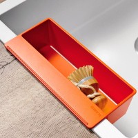 Мойка кухонная Blanco Sity XL 6 S белая, аксессуары апельсин