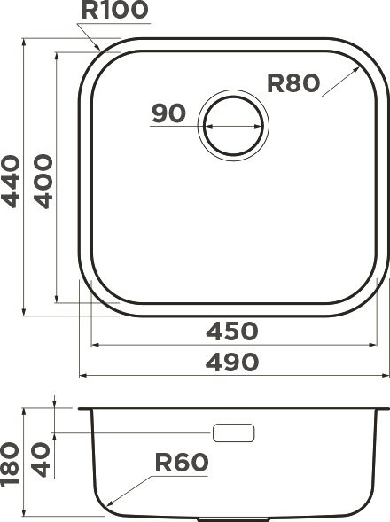Комплект Мойка Omoikiri Omi 49-U/I-LG светлое золото + Измельчитель Nagare 750