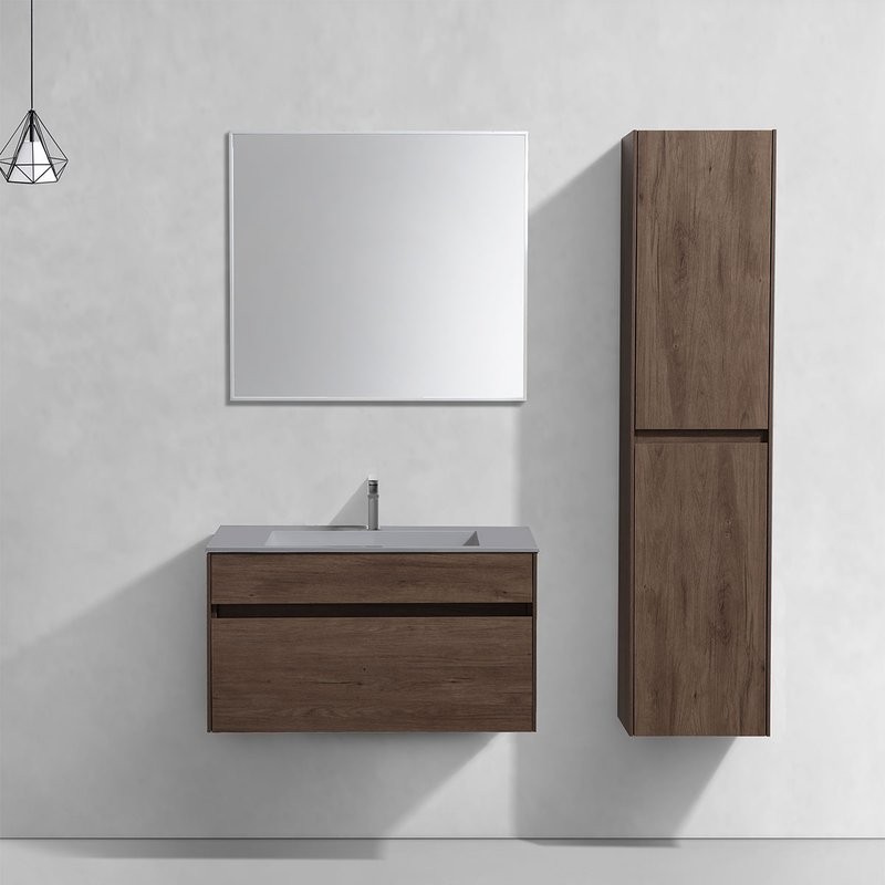 Мебель для ванной комнаты Vincea Chiara 80 темный дуб