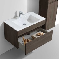 Мебель для ванной комнаты Vincea Chiara 80 темный дуб