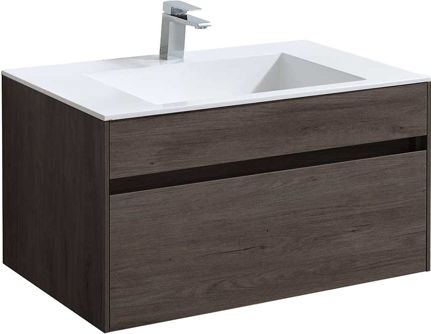 Мебель для ванной комнаты Vincea Chiara 80 темный дуб