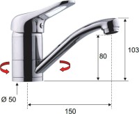 Смеситель для раковины Remer Kiss K11G
