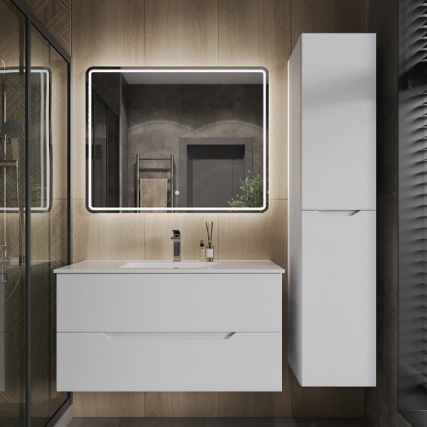 Мебель для ванной комнаты Orange Line 100 белая матовая