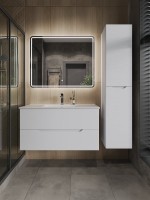 Мебель для ванной комнаты Orange Line 100 белая матовая