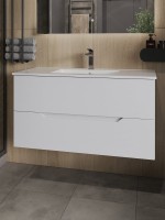 Мебель для ванной комнаты Orange Line 100 белая матовая