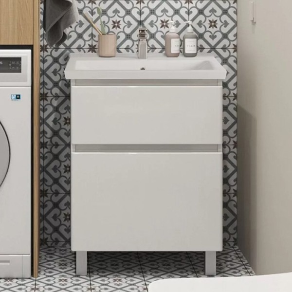 Тумба под раковину SanStar Riana 60 напольная, белая