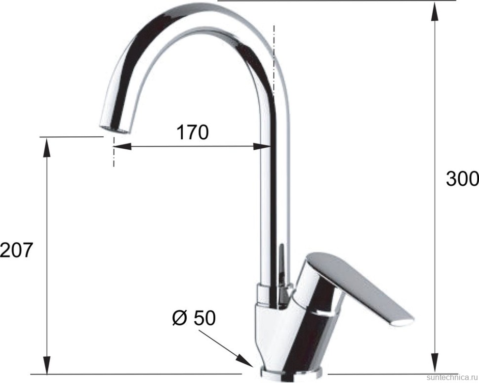 Смеситель для кухни Remer Vanity V42B