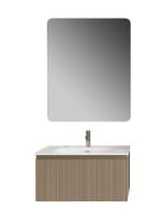 Мебель для ванной комнаты Sancos Code 80 подвесная, серо-бежевая