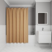 Штора для ванной IDDIS Base BG04P18i11 180х200, коричневая