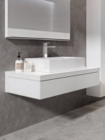 Тумба с раковиной Ravak Formy SD 120 глянцевая белая