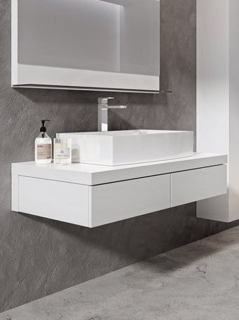 Тумба с раковиной Ravak Formy SD 120 глянцевая белая