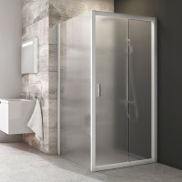 Душевой уголок Ravak Blix BLDP2 100х80 Grape, профиль белый
