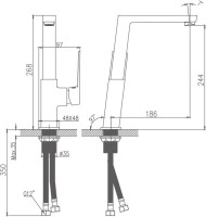 Смеситель для кухни Haiba HB191 HB70191
