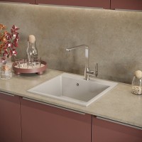 Мойка кухонная Domaci Болонья М-42-003 бежевая Мойка кухонная Domaci Болонья М-42-003 бежевая