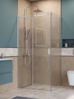 Душевой уголок BelBagno Soft Close-2 AH-1-110/100-C-Cr профиль хром Душевой уголок BelBagno Soft Close-2 AH-1-110/100-C-Cr профиль хром