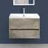 Мебель для ванной Art&Max Family 75, подвесная, Cemento Veneto