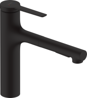 Смеситель для кухни Hansgrohe Zesis M33 74804670 механизм sBox lite, черный матовый