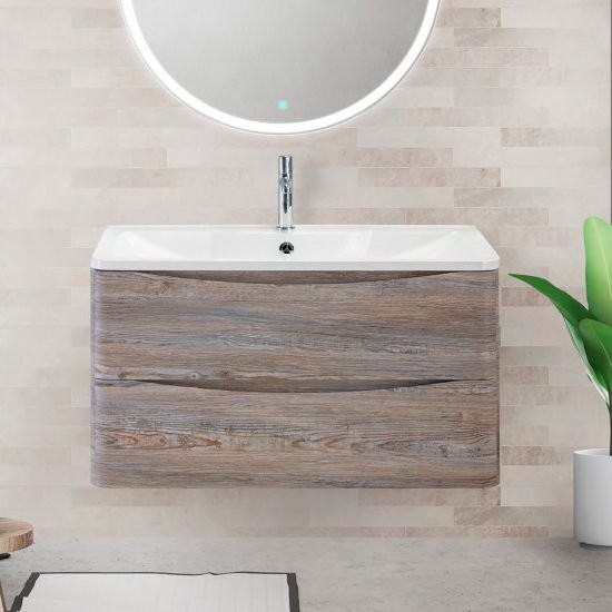 Тумба под раковину BelBagno Acqua 80 подвесная, pino scania