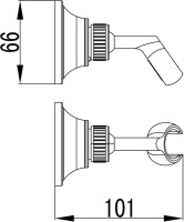 Настенный держатель Lemark LM8489C поворотный