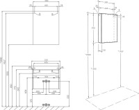 Мебель для ванной комнаты AQUATON Марти 55 ясень шимо