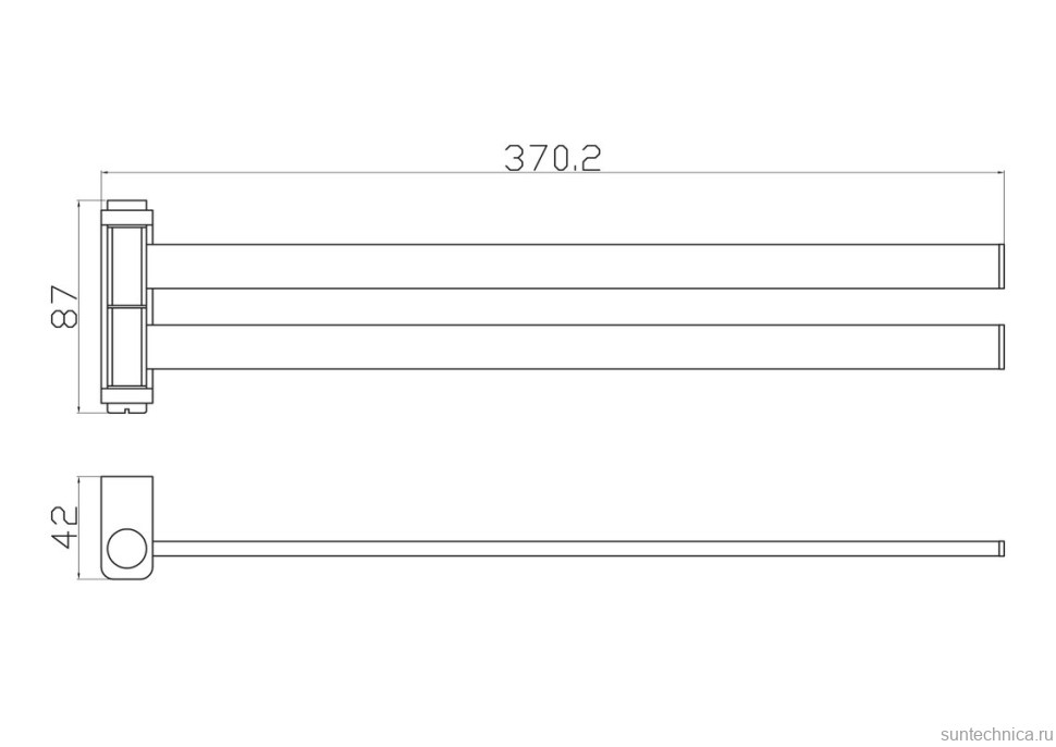 Полотенцедержатель Wonzon & Woghand WW-9131-LG глянцевое золото