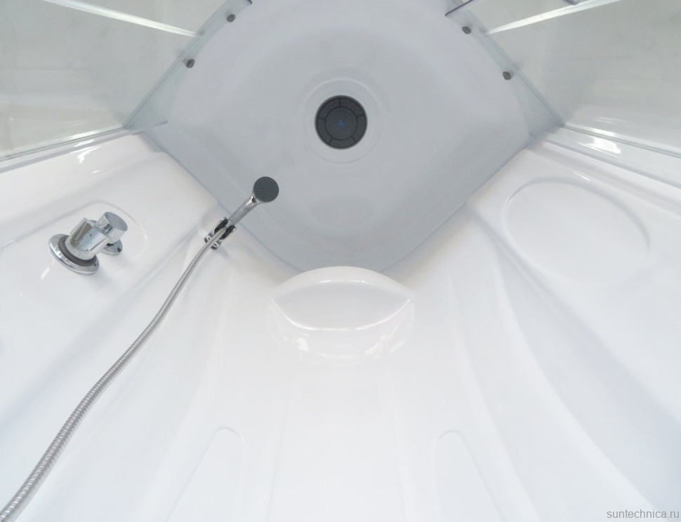 Душевая кабина Royal Bath RB 90BK1-T с высоким поддоном, с сиденьем