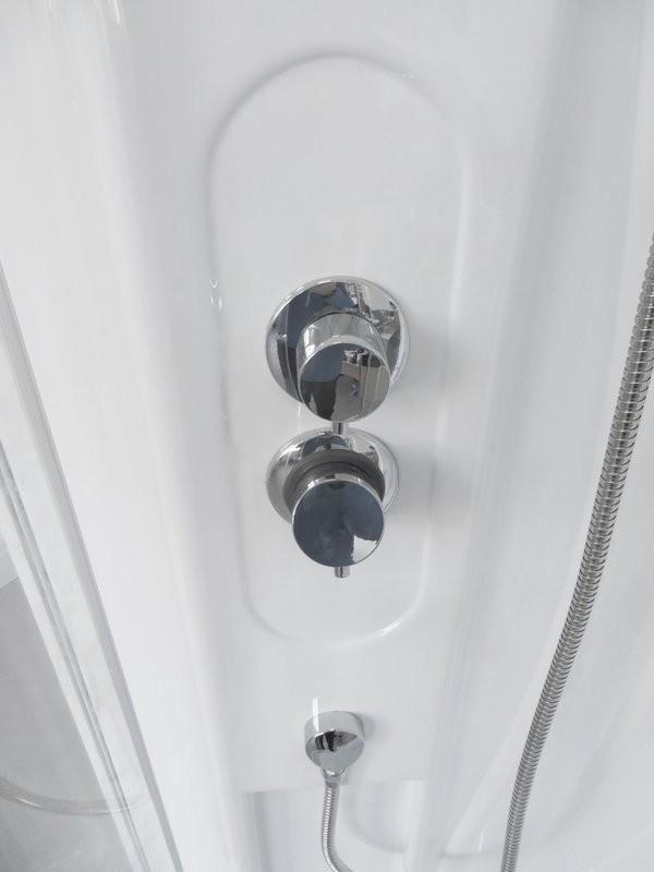 Душевая кабина Royal Bath RB 90BK1-T с высоким поддоном, с сиденьем