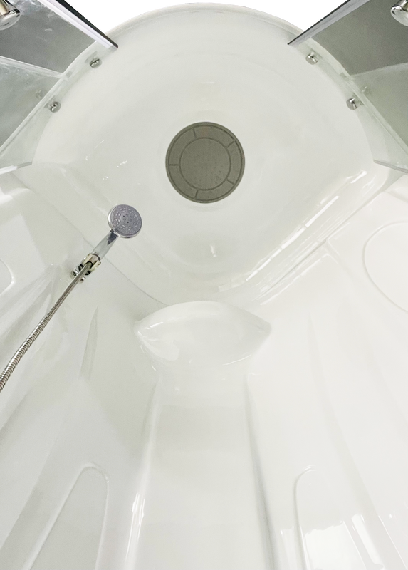 Душевая кабина Royal Bath RB 90BK1-T с высоким поддоном, с сиденьем