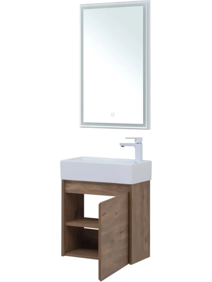 Мебель для ванной комнаты Aquanet Nova Lite 50 дуб рустикальный