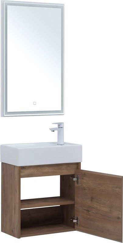 Мебель для ванной комнаты Aquanet Nova Lite 50 дуб рустикальный