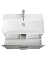 Мебель для ванной комнаты BelBagno Due 80 ручки матовый атласный никель, сатин