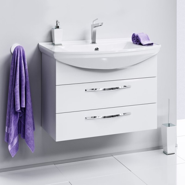 Тумба под раковину Aqwella Allegro 75 с 2 ящиками