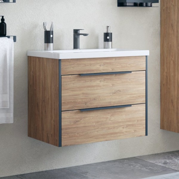 Тумба с раковиной Corozo Форест Z2 70 дуб канзас коричневый