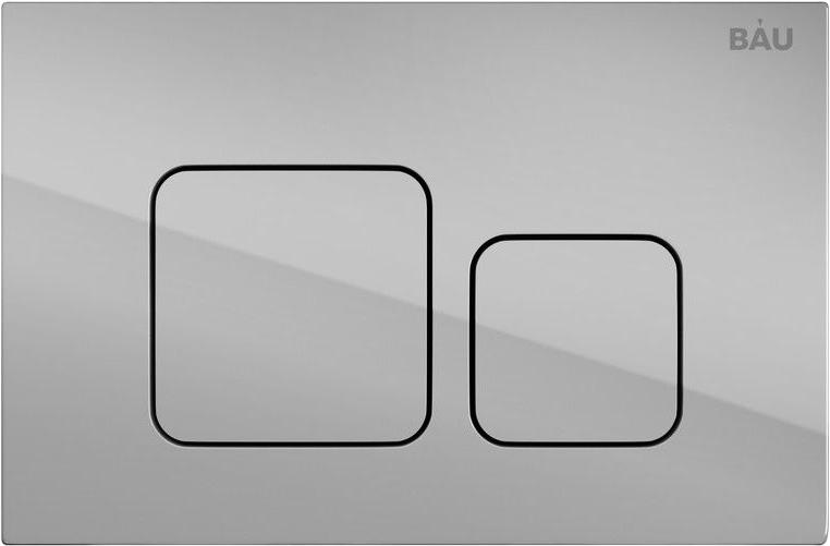 Комплект Унитаз подвесной Bauedge Bau Dream безободковый, с микролифтом + Инсталляция Bau Pro + Кнопка Soul, хром