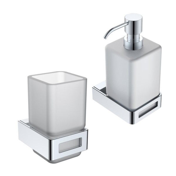 Набор Стакан Boheme Q 10944-CR + Дозатор 10957-CR