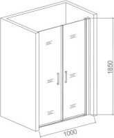 Душевая дверь в нишу Good Door Pandora SD 100