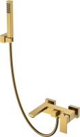Смеситель для ванны с душем Boheme Qubic 473-BR bronze