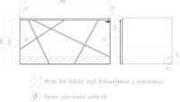 Мебель для ванной комнаты Vigo Geometry 80 подвесная, бетон, раковина Como 80