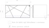Мебель для ванной комнаты Vigo Geometry 80 подвесная, бетон, раковина Como 80