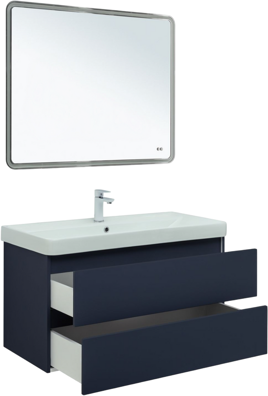 Мебель для ванной комнаты Aquanet Вега 2.0 100 подвесная, маренго