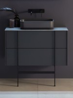 Тумба под раковину без столешницы Allen Brau Reality 120 подвесная, матовый антрацит