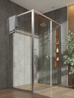 Душевой уголок Orange E23 14090TCR стекло прозрачное, профиль хром