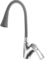 Смеситель для кухни Fashun A4466+A7357 с гибким изливом, хром, серый