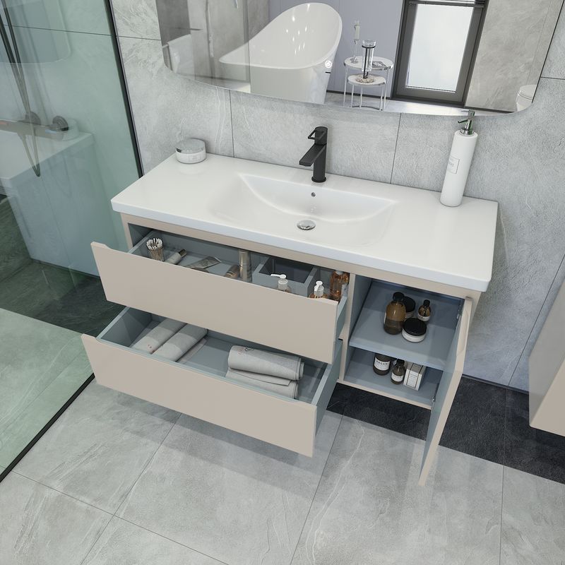 Мебель для ванной комнаты Caprigo Forte 120 R подвесная, беж лайт